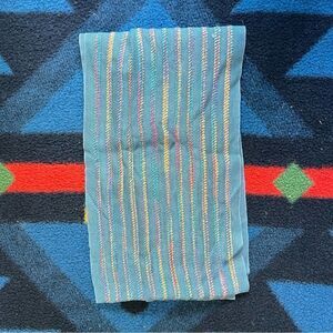 Handwoven Blue Striped Scarf